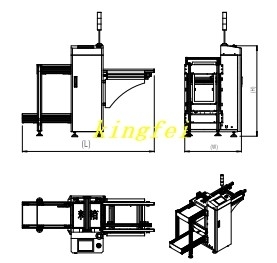 Macchina di linea SMT Piatta stacker completamente automatica SMT caricatore scaricatore